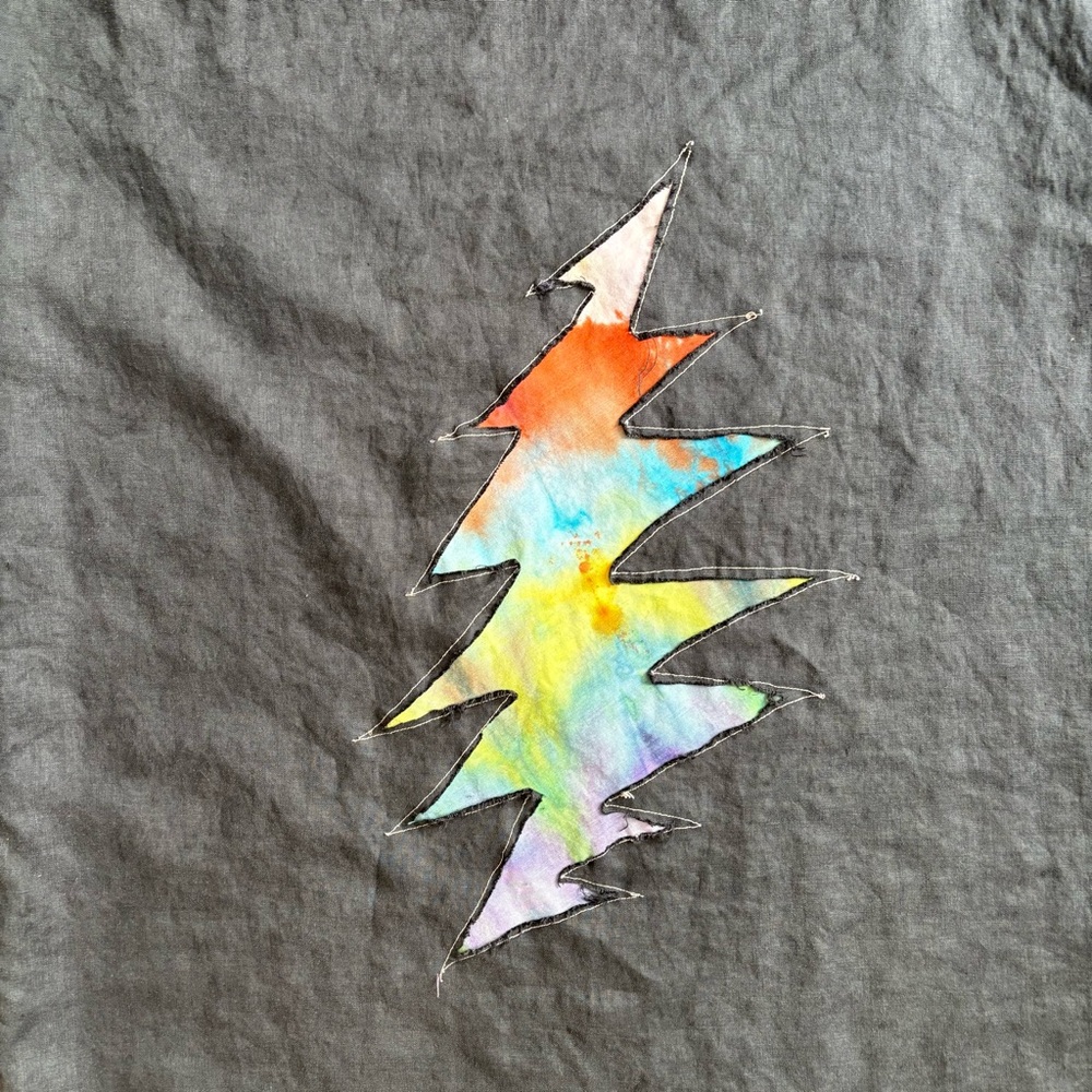 Grateful Dead Upcycled Linen Dress - Picture 8 of 9